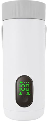 ciciglow Portable Travel Kettle,Travel Cordless Electric Kettle,Mini Milk Warmer,350ML Small Hot Water Boiler with Handle for Car