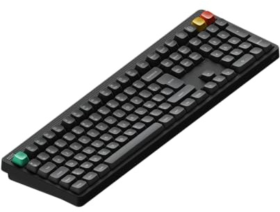 nuphy Node100 Mechanische Tastatur, kabellos, (ISO-FR AZERTY), personalisierbare Bluetooth-Tastatur mit Hot-Swap-Tasten und RGB-Hintergrundbeleuchtung, 109 Tasten, Bluetooth/2,4 GHz/USB-C