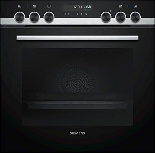 Siemens Horno HE578ABS0 (eléctrico/empotrable), 59,4 cm, reloj electrónico, puerta interior de cristal, acero inoxidable