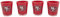 NFL San Francisco 49ers Unisex Schnapsglas-Set Standard Acryl Fan-Merch, Sport