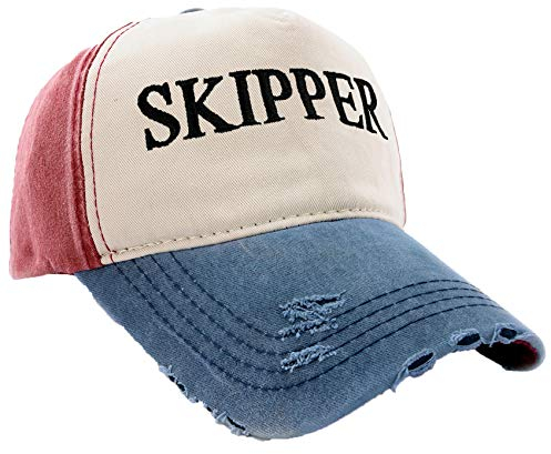 MFAZ Morefaz Ltd Kapitänsmütze Mütze Army Baseballmütze Damen Herren Nave Red Cap Captain,Pirate (Skipper)
