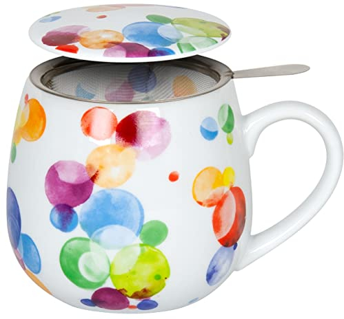 Könitz Tea for You - Multi-Colored Bubbles Tea Cup, 0.42L, Melamin, Tasse