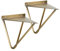 Hartleys Hairpin Prism Shelf Brackets - Brushed Bronze Colour