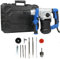Rotary Hammer Drill with 2m Cable Tool Case 240V 1500W 4000SPM 6 Adjustable Speed 4 Function for Heavy Duty Projects SDS Plus Rotary Hammer Drilling 360° Rotating Handle, 5 Year Guarantee