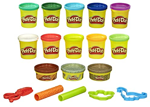 Play-Doh Dinosaurier 13er-Pack Spielknete für Kinder ab 3 Jahren mit 5 Werkzeugen (Amazon Exclusive)