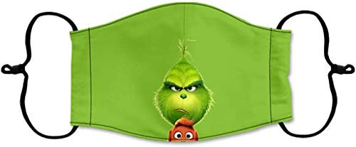 Youning Unisex Mundschutz mit Weihnachten 3D Lustig Motive Mund und Nasenschutz mit 2 Filters Waschbar Wiederverwendbar Multifunktionstuch Bandana Halstuch (Einheitsgröße, G-9)