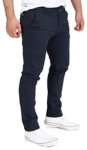 WOTEGA Glenn - Chino Herren Hose - Stoff Chinohosen Männer - Stretch Chinojeans, Blau (Sky Captain 193922), W33/L32