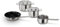 Bosch HEZ9SE040 Hob Accessories, 4-Piece Cookware Set: 3 Pots and 1 Pan, for Electric Hobs and Induction Hobs, Made in Germany