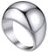 GOLDCHIC JEWELRY Dünne Stapelbarer Ringe für Damen Glänzend Poliert Siegelring 16mm breit Edelstahl Einfacher Gewölbtes Verlobungsband Glossy Dome Ring Ringgröße 67.2（21.4） in Silber