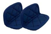 COOKUT - MA Jolie COCOTTE Paire DE MANIQUES pour COCOTTE Bleu Fonce