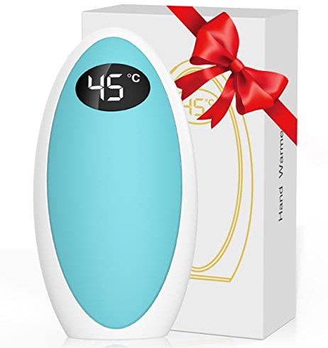 Handwärmer, gabless Handwärmer Powerbank 5200mAh, Handwärmer USB wiederaufladbar, tragbare Taschenwärmer, elektrische Handwärmer für Outdoor, Skifahren, Camping, Winter Geschenk für Kinder Frauen Mann