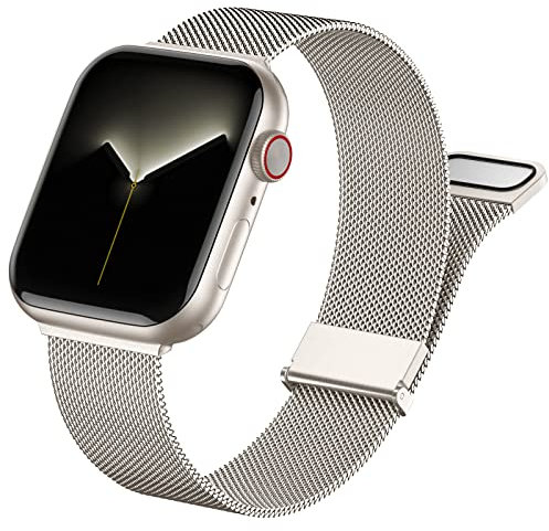 Faliogo Metallo Cinturini Compatibili con Apple Watch 42mm 44mm 45mm 49mm, Cinturino Magnetico in Acciaio Inossidabile per iWatch Series 8 7 6 5 4 3 2 1 SE Ultra Donna Uomo, 42/44/45/49mm, Galassia