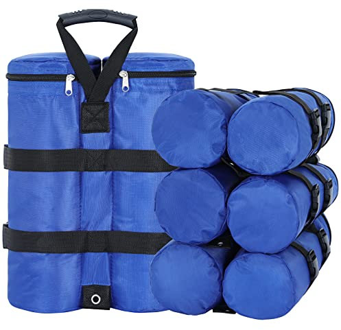 COOSHADE Sandsäcke für Baldachin, Zelt, Pavillon, Gewichte, 4 Stück, blau, 109 kg