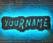soulglass Personalisiertes Benutzername Schild, Gamertag, Holz Lichtschild, Benutzerdefiniertes Gamer Tag, Gaming LED Licht Spielzimmerdekoration