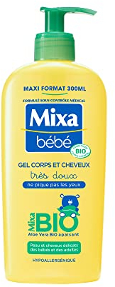 Mixa Bébé Gel 2 en 1 corps et cheveux Bio 300ml
