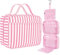 IDEATECH Toiletry Bags for Women, Wash Bag Travel Toiletry Bag Hanging Toiletry Bag, Makeup Bag Women, Cosmetic Bag for Full Sized Container