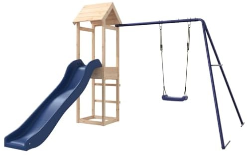 vidaXL Set da Gioco da Esterno in Legno Massello di Pino