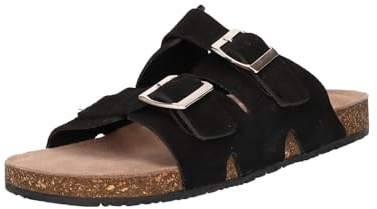 s.Oliver Damen 5-27400-42 Schiebe-Sandalen, Black, 38 EU