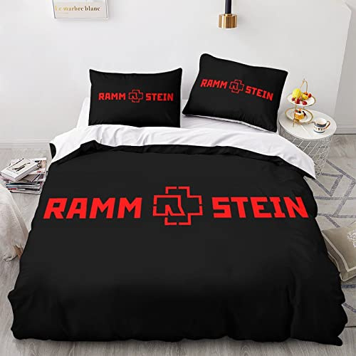 Shaari 3D Drucken Bettwäsche Set 135x200,Microfaser Einzelbett 1 Bettbezug Mit Reißverschluss + 1 Kissenbezüge 80x80