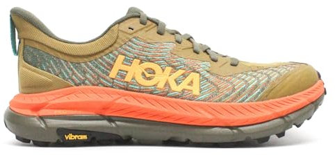 HOKA One One 1129930-AQL Mafate Speed 4 Antique Olive/Squash Men's Scarpe Taglia US 9.5
