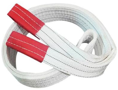 Industrielle Hebegurt Flaches Flexibles Krangurt Hebegurt Weiches Weiß Verdicktes weißes flaches Hebegurt Industrielles Hebeseil Anhänger Seil (Color : 2T, Size : 6M)