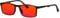 Lentes rojos con bloqueo de luz azul, lente roja que elimina la fatiga ocular, dormir mejor, lentes para juegos, C1