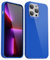 Svanove for iPhone 13 Pro Case Silicone, Glossy Soft Rubber Gel Jelly Cute Protective Plastic Simple Plain Phone Case Cover for Women Girl, Slim Thin Flexible Shockproof TPU, Royal Blue