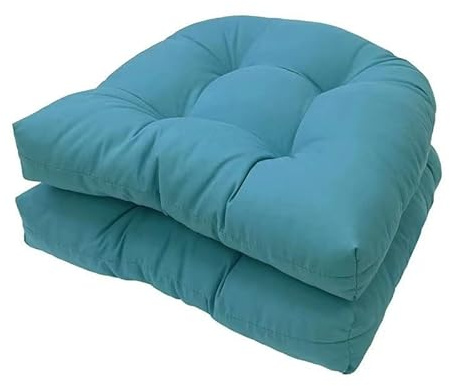 GYYFQH Stuhlkissen 2er/ 4er/6er Set, Sessel Kissen Zurück Sitzkissen Pad 48x48 cm, Sitzpolster Für Outdoor Geeignet, Outdoor Gartenstuhlkissen，Wasserdichtes Stuhlkissen(G,2Stück)
