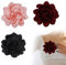 UYVPAER 3 Stück Blumenbrosche, 12 cm Rosenblumenbrosche, Blumenbrosche aus Stoff Einfarbige Broschen Große Kamelie Blumennadeln für Damen Abschlussball Hochzeit