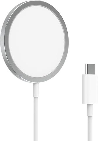 Chargeur Sans Fil Magnétique pour iPhone, Chargeur Rapide MagSafe USB C 15W, Station de Charge Inductive Sans Fil Qi type C Compatible avec iPhone 16/16 Plus/16 Pro/16 Pro Max/15/14/13/12 Serie