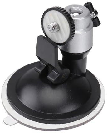 Gadpiparty Mini Camera Camcorder Stand Random Color and with Car Camera Bracket Tilt Action Suction-cup Attachment in Silver Sturdy Hard Plastic Rubber for Car Dashboard Windshield