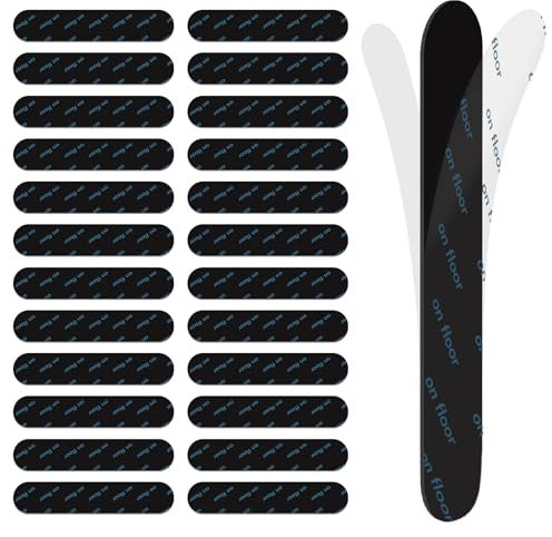 24 PCS Double Sided Carpet Tape Rug Gripper & Anti Slip Pads, Rug Grippers for Laminate Floor, Rug Tape Rubber Matting for all types and Sizes of Rugs