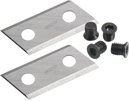 1 Pair Garden Shredder Blades Wood Chipper Knives with Screws for Eco ES1600 RSH2545B BG-KS 2040