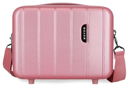 MOVOM Wood Beauty case adattabile rosa 29 x 21 x 15 cm rigido ABS 9,14 L 0,83 kg, Rosa, Taglia unica, Beauty case adattabile