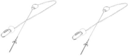 SUPVOX 2 Pièces Mangeoire Suspendue Cage Cochon Nourriture pour Hamsters Jouets De Lapin Nourriture pour Hérisson Mangeoire pour Perruches Verser Poulet Brochette De Légumes Oiseau Le Fer