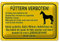 Interdiction de nourrir - Panneau d'avertissement - Cheval avec défaut - 30 x 20 cm