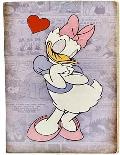 Disney Magnet (Magnet) Daisy Duck Daisy Duck für Kühlschrank Sammlerzimmer Druck auf Holz 10 x 6 cm