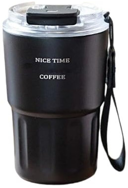 kivrimlarv Stainless Steel Tumbler, 360ml Travel Coffee Mug, Hot Cold Insulated Cup with Straw, Spill-Resistant Lid, Double-Walled Vacuum Design, Silver Color, 2.76x2.76x5.71in