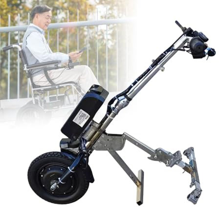 48V 17Ah Lithium Battery Electric Wheelchair Kit, 3 Speeds Adjustable, LCD Display, Foldable Travel-Friendly, Lightweight Design, All-Terrain, Elderly Mobility Equipment,A