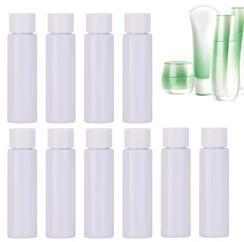 Liakyunf Nachfüllbarer Kosmetikbehälter, 10 x Reise-Flüssigkeitsflaschen, 30 ml, leer, auslaufsicher, tragbares Zubehör für flüssige Creme, Shampoo, Gesichtsreinigung, Lotion, Duschgel, Toner