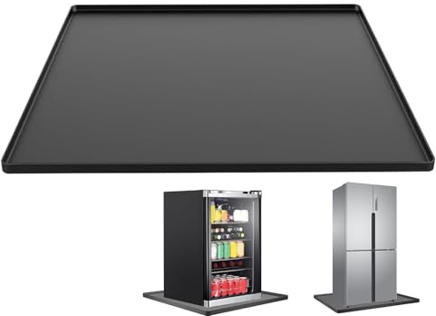 Yiohejy Kühlschrank Bodenmatte, 60x60x1,5cm Waschmaschinen Auffangwanne, Wasserdichte Kühlschrank Matte Für Küche, Wohnheim, Badezimmer, Waschküche, Dusche, Weinkühler,