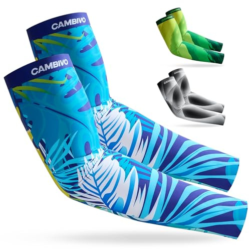 CAMBIVO Mangas Para Brazos Protección UV UPF50+, Manguitos Frescos y Transpirables sin Costuras, para Conducir, Pesca, Senderismo, Jardinería y Uso Diario