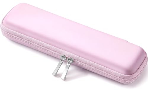 Mudder Hard Shell Slim Pencil Case Small Pen Bag Stylus Case Holder EVA Waterproof Pocket Protectors Organizer for Fountain Pen Headphones Traveller Adults(Pink)