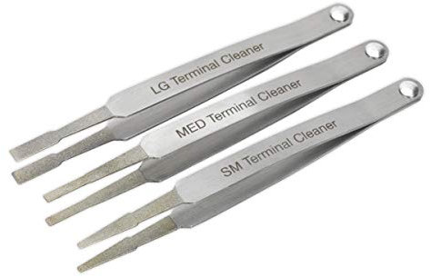 Sealey Vs9202 Terminal Cleaner Set 3Pc - Diamond Grip