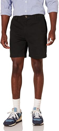 Amazon Essentials Men's Slim-Fit 7 Chino Short, Black, 30