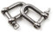 M10 Schäkel 304 Edelstahl D Ring Schäkel (Packung mit 2)