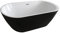 HOME DELUXE - baignoire sur pied - baignoire sur pied design Codo noir - dimensions : environ 170 x 80 x 58 cm - capacité : 204 litres - avec accessoires complets.
