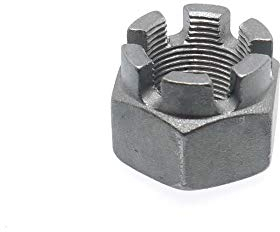 10 Stk Kronenmutter DIN 935 Feingewinde M12 x 1,5 - Stahl