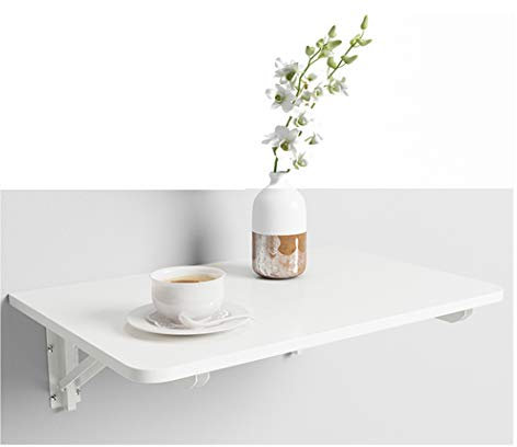 Mesa Plegable de Pared Madera,de Ordenador Armario de Cocina Trabajo Portátil Mesa para estudio comedor escritorio oficina Plegable diseño Moderno abatible Funcional suspendida