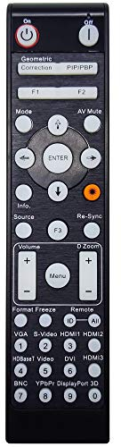 Leankle Mando a Distancia BR-3075W para Optoma Proyectores 4K500, GT1090HDR, HZ39HDR, ZH406, ZH406ST, ZH420UST-B, ZH420UST-W, ZH500T-W, ZH506T-W, ZH506-W, ZH510T-B, ZH606-B, ZH606-W, ZK507, ZU406